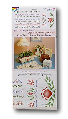 Delta Folk Art Stencil Strokework Basic Borders (Easy 1 Layer Stenciling)
