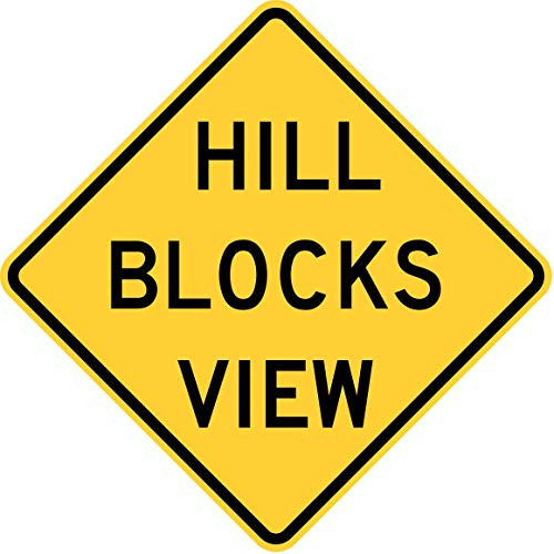 Vinyl Stickers - Bundle - Safety and Warning Signs Stickers - Hill Blocks View - 3 Pack  13 inch x 9 inch