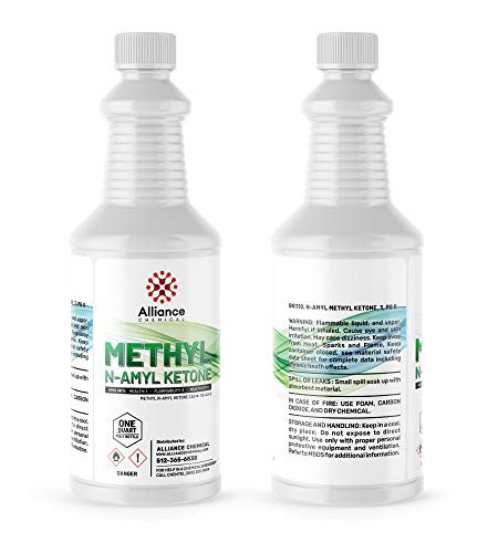 Alliance Chemical High Purity Methyl n-Amyl Ketone  MAK  - One Quart 32 Fluid Ounces w Reusable Leak and Evaporation Proof Seal
