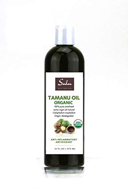 100 percent Pure Organic Cold Pressed Unrefined Tamanu Oil  8 oz