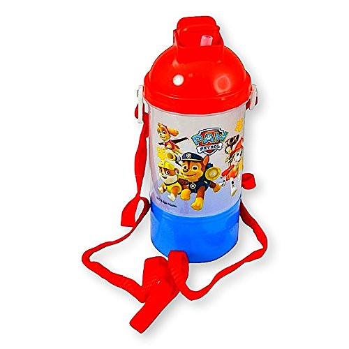 Paw Patrol Rock N Sip N Snack Canteen 15 Ounce Water Bottle With Hidden Snack Compartment Built-in Straw and Handy Carry Strap Paw Patrol Rock N Sip N Snack Canteen 15 Ounce Water Bottle With Hidden Snack Compartment Built-in Straw and Handy Carry Strap