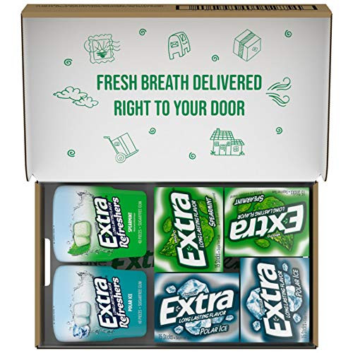 Extra Spearmint  and  Polar Ice Assorted Sugar Free Chewing Gum Box  14-Packs
