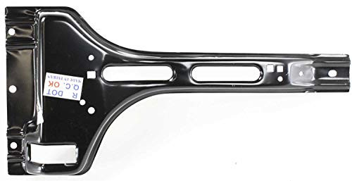 Radiator Support Compatible with 1988-1998 Chevrolet K1500 Center Hood Latch Support Black Steel