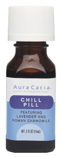 Aura Cacia Essential Solutions Oil Blend Chill Pill 0.5 Fluid Ounce Pack of 2 Aura Cacia Essential Solutions Oil Blend Chill Pill 0.5 Fluid Ounce Pack of 2