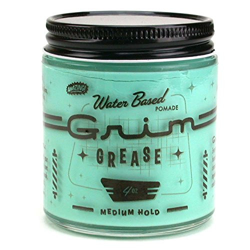 Grim Grease Water Based Pomade Medium Hold 4oz