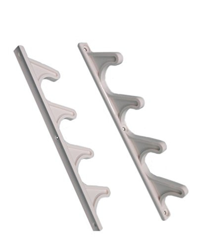 2 Pcs 9 1 2 inch x 9 16 inch White Patio Adjustment Brackets for Lounge Chaise  4 Position  Back Support  Back-Height Adjuster  Patio Outdoor Furniture Super-Deals-Shop