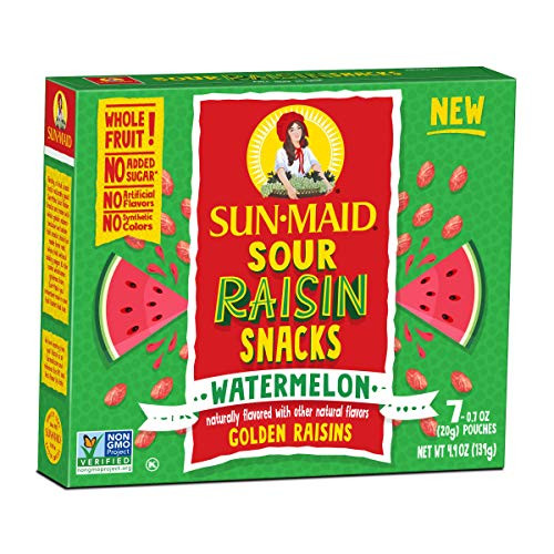 SUN-MAID Sour Raisins 0.7 OZ Watermelon 28-count SUN-MAID Sour Raisins 0.7 OZ Watermelon 28-count
