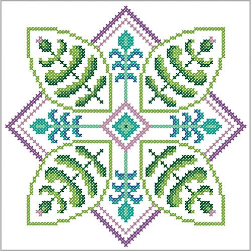 Herrschners Serenity Quilt Blocks Stamped Cross-Stitch