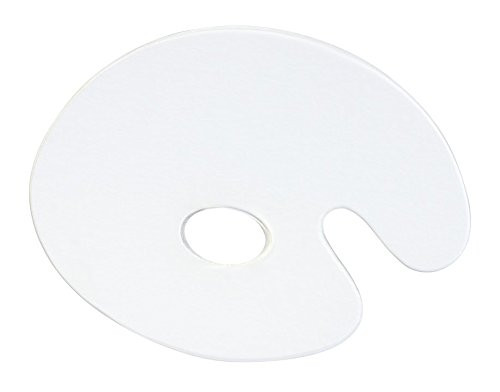 Jack Richeson 696065 Oval Plexi Palette  8.5 inch x 11 inch  Clear