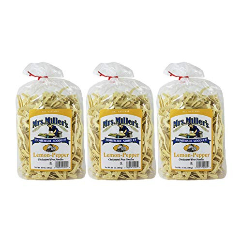 Mrs. Miller s Homemade Noodles Lemon-Pepper All Natural and Cholesterol Free 14 OZ Pack of 3 Mrs. Miller s Homemade Noodles Lemon-Pepper All Natural and Cholesterol Free 14 OZ Pack of 3