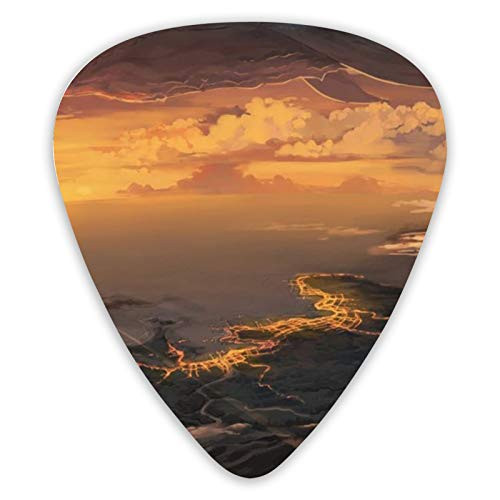 Guitar Bass Picks Grip for electric guitar acoustic guitar Ukulele mandolin Medium Sunset Sky Cloud 12 Pack Guitar Bass Picks Grip for electric guitar acoustic guitar Ukulele mandolin Medium Sunset Sky Cloud 12 Pack