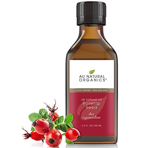 Au Natural Organics Rosehip Oil - Natural Source of Vitamin A - Face and Body Skin Moisturizer - Cleansing and Anti-Aging Power - 3.4oz 100ml Au Natural Organics Rosehip Oil - Natural Source of Vitamin A - Face and Body Skin Moisturizer - Cleansing and Anti-Aging Power - 3.4oz 100ml