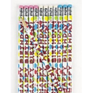 Fun Express Wooden Happy Birthday Pencils (24 Piece)