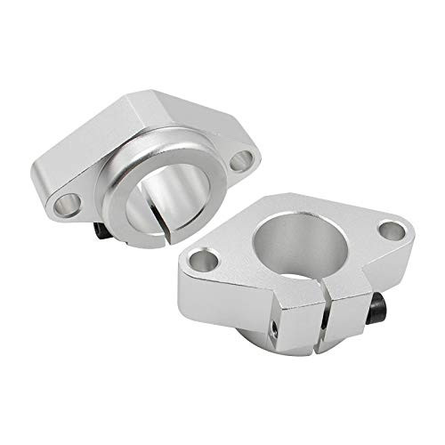 4PCS SHF10 SHF12 SHF16 SHF20 Aluminum Linear Motion Rail Clamping Rod Rail Guide Support for 10mm Diameter Shaft  SHF16
