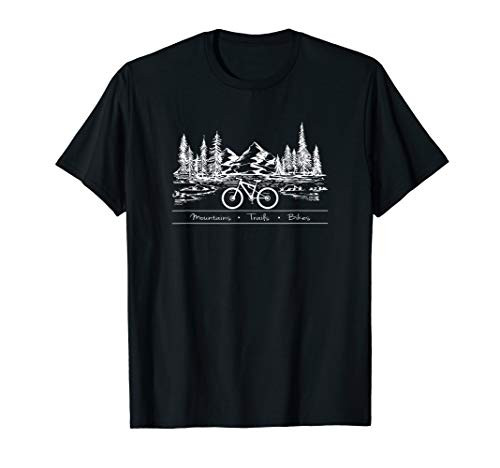 Mountain Bike MTB Shirt Mountains Trails Bikes T-Shirt Mountain Bike MTB Shirt Mountains Trails Bikes T-Shirt
