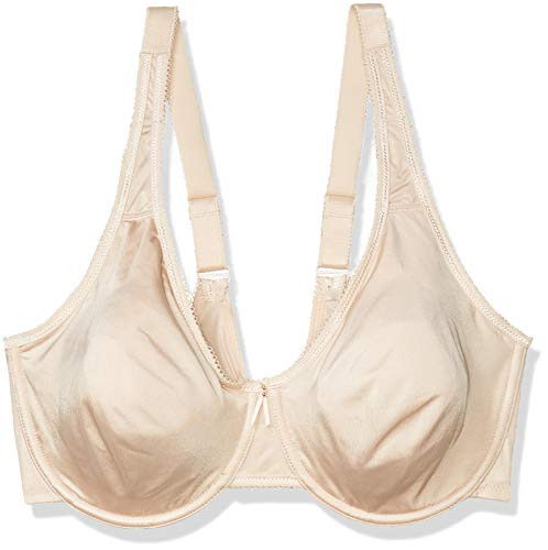 DELIMIRA Women s Plus Size Bra Unlined Underwire Minimizer Full Coverage Beige 36DD
