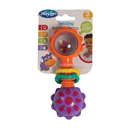 Playgro 418418 Baby Twisting Barbell Rattle for baby infant toddler children
