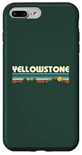 iPhone 7 Plus 8 Plus Retro Yellowstone National Park Mountain Sunset Case