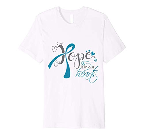 Hope is In Our Hearts For Ovarian Cancer Fighters Premium T-Shirt
