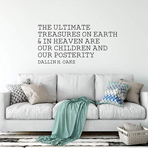 CustomVinylDecor Christian Quotes Wall Decal   The Ultimate Treasures on Earth is our Children   Small  Large   Vinyl Home Decor for Families - LDS Bedroom  Living Room  Family Room  or Laptop