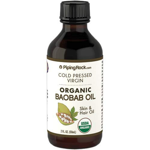 Baobab Oil Pure  Organic  2 Fluid Ounces