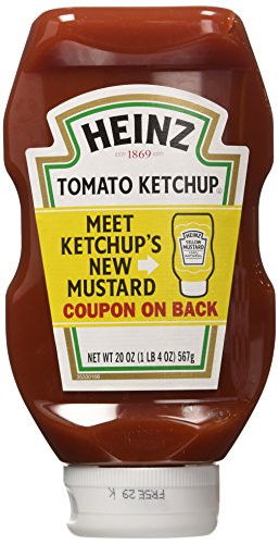 HEINZ KETCHUP TOMATO STAY CLEAN CAP 20 OZ