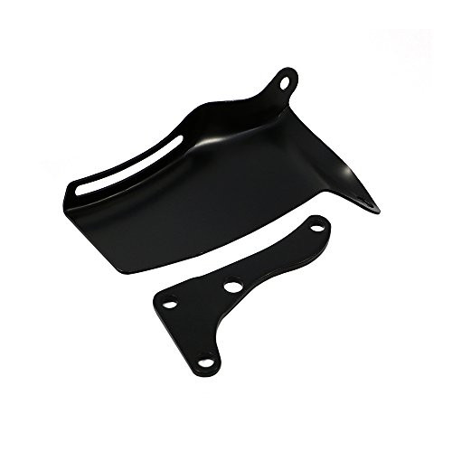 Assault Racing Products A9317PBK Small Block Chevy 76-86 Black Alternator Bracket Long Water Pump SBC 350 400