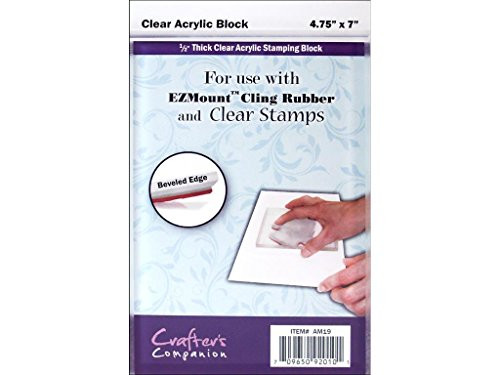 Crafter s Companion Sq 4.75x7 Acrylic Block Pack