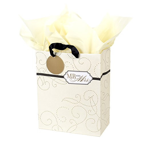 Hallmark Large Gift Bag with Tissue Paper (Mr. and Mrs.)