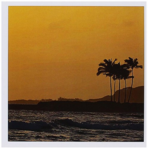 3dRose Hawaiian Ocean Sunset at Poipu in Kauai Greeting Cards  Set of 6  gc_192812_1