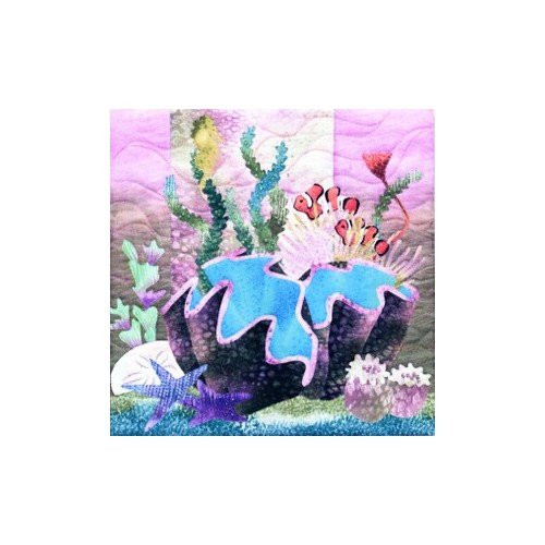 McKenna Ryan Quilt Pattern  Sea Breeze Collection - Block 7 The Clampetts - Clams  12 inch x 12 inch