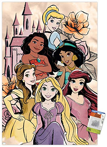 Disney Ultimate Princess Celebration - Castle Group Wall Poster with Pushpins