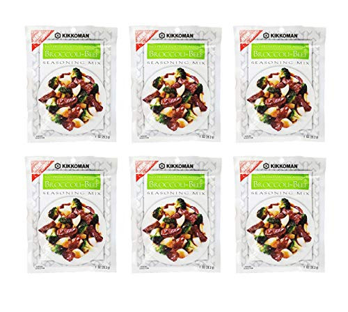 Kikkoman Broccoli-Beef Seasoning Mix  6 Pack  Total of 6oz