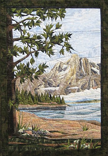 Teton Mountains - NEW Form of Foundation Paper Piecing  Picture Piecing  Pattern - 26 inch x 36 inch Quilt Block