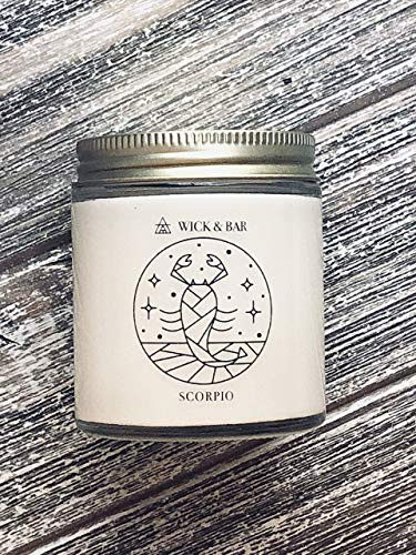 Scorpio Soy Candle - Choose your scent - Zodiac Sign Astrology Birthday Gift