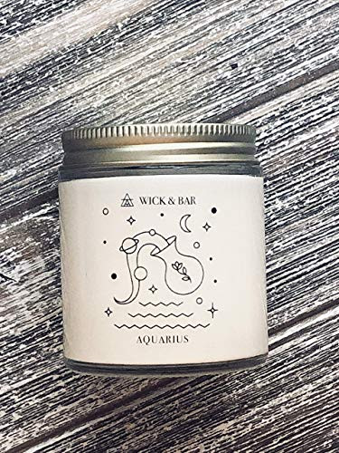 Aquarius Soy Candle - Choose your scent - Zodiac Sign Astrology Birthday Gift