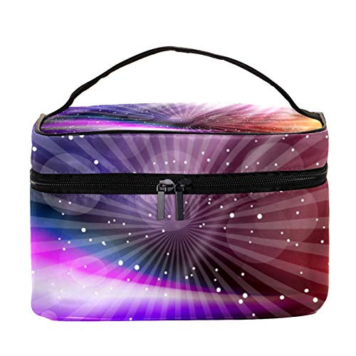 Travel makeup bag clutch purse cosmetic bag makeup pouch toiletry bag?Abstract Lights Travel makeup bag clutch purse cosmetic bag makeup pouch toiletry bag?Abstract Lights