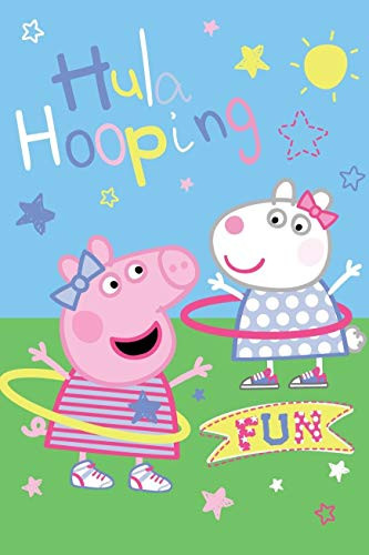Peppa Pig Hula Hooping Fleece Blanket