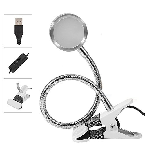 Desk Lamp Clip USB Light Adjustable Tattoo Lamp White Light Permanent Makeup Lip Eyebrow Tattoo Skincare Beauty Manicure Salon
