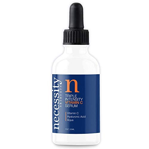 Necessity Skincare Triple Intensity Vitamin C Serum Without Hyaluronic Acid for Face  1 Fluid Ounce