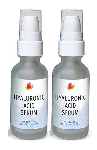 Reviva Labs Hyaluronic Acid to Hydrate and Improve Skin Appearance  1 ounce  Pack of 2