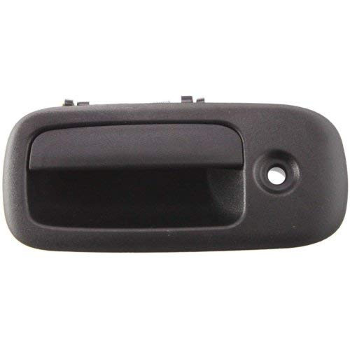 Door Handle for 2003-2014 Chevy Express 1500 Base Front Left Side Exterior Plastic Black w Keyhole