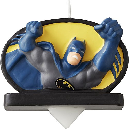 Wilton Batman Birthday Candle, Multicolor Wilton Batman Birthday Candle, Multicolor