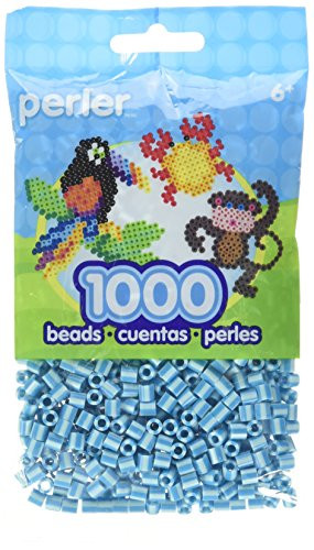 Perler Striped Beads (1000/ Pack), Sky Blue