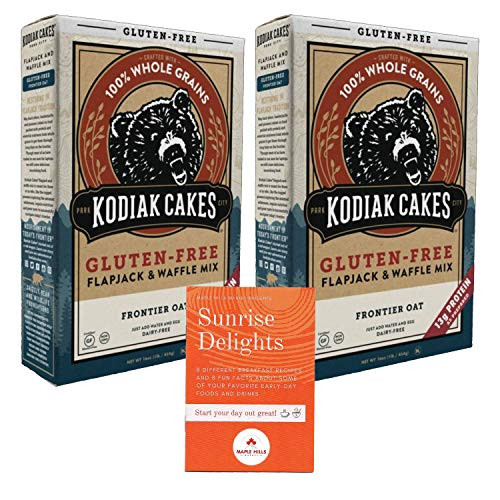 Kodiak Cakes Gluten Free Flapjack and Waffle Mix - Frontier Oat Flavor - Includes Free Recipe and Fun Facts Booklet Sunrise Delights Kodiak Cakes Gluten Free Flapjack and Waffle Mix - Frontier Oat Flavor - Includes Free Recipe and Fun Facts Booklet Sunrise Delights