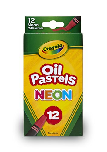 Crayola Oil Pastels Assorted Neon Colors, Gift for Kids and Adults, 12 Count