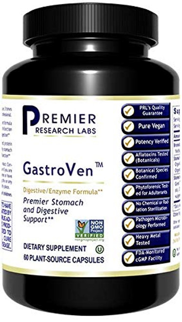 Premier Research GastroVen  Premier Stomach and Digestive Support  Dietary Supplement  60 Plant-Source Capsules