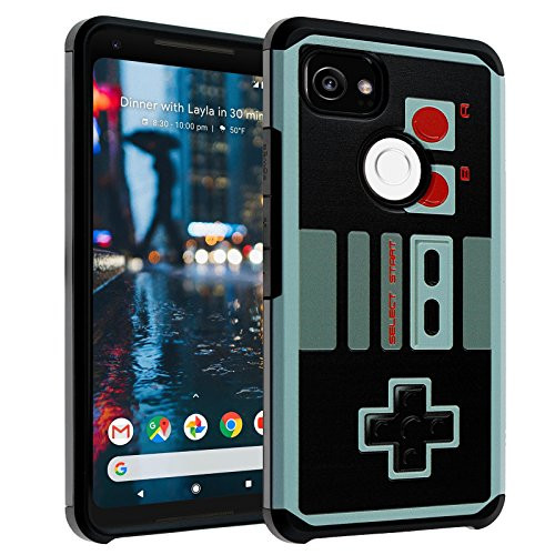 Google Pixel 2 Case  DURARMOR Vintage NES Game Controller Dual Layer Hybrid Case Shockproof Armor Drop Protection Cover for Pixel 2  2017   NES