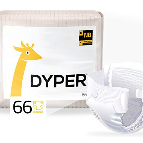 DYPER Responsibly Sourced Bamboo Baby Diapers Ink Free Soft plus Durable New Born 10 lbs and Under 66 Count DYPER Responsibly Sourced Bamboo Baby Diapers Ink Free Soft plus Durable New Born 10 lbs and Under 66 Count