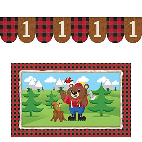 Creative Converting 322314, 1St Birthday High Chair kit, Lum-Bear-Jack Creative Converting 322314, 1St Birthday High Chair kit, Lum-Bear-Jack